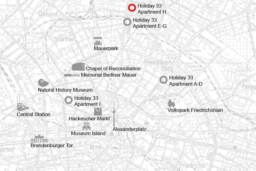 Holiday 33 Apartment H S-Bahn Schoenhauser Allee Berlin Germany